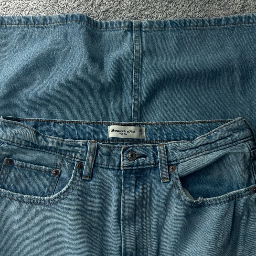 Abercrombie & Fitch Denim Midi Skirt
